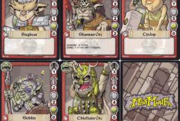 Ukázka karet monster (Wild deck)
