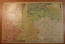 mapa-rozdělená na dvě bojiště