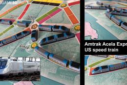 3D vytlačený vysokorýchlostný vlak AmTrak Acela Express na základe skutočného modelu - Spojené štáty