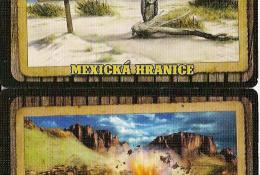 karty mexickej hranice a vykolajenia
