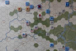 6. kolo - postup Německých jednotek severně od Sedanu. Francouzi tvoří linii k obraně severu.