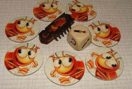 Kakerlakak Herní komponenty: Kostka a švábi ve dvou podobách