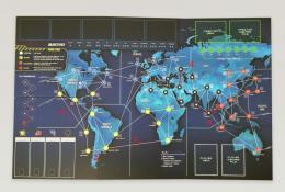 Rozdíly v mapě mezi Pandemic Legacy a původním Pandemic