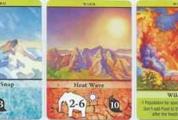 climate cards - warm