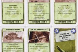 Strategy cards - American air support deck I (+ rub vpravo dole)