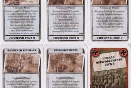 Strategy cards - German reinforcement deck I (+ rub vpravo dole)