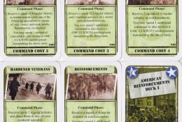 Strategy cards - American reinforcement deck I (+ rub vpravo dole)
