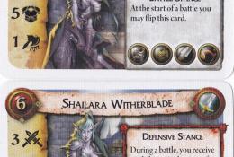 Shailara - ukázka karet hrdiny