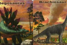 karty dinosaurů zezadu 2