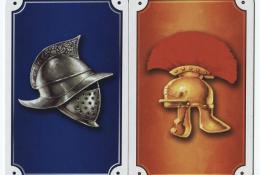 Reverz karet - vlevo z Arény, vpravo z Římu 1