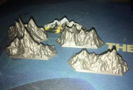 Runewars small mountains pre original verziu aj bez hor (3D print) kazda je unikatna (aj sopka ;-) )