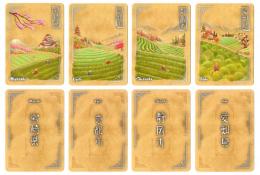 4 karty plantáží, včetně zadních stran