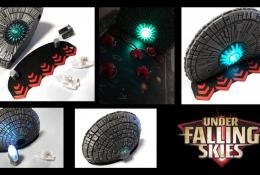 Under Falling Sky LED Alien Mothership 3D printed upgrade