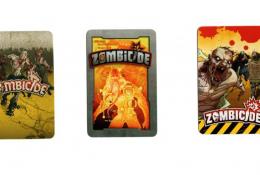 Srovnání designu karet pro nasazení zombíků - Zombicide: Zelená horda vs Invader vs 2nd Edition 