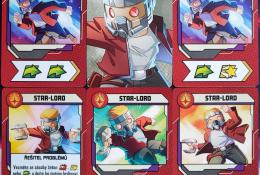 Ukázka karet hrdinů Star-lord