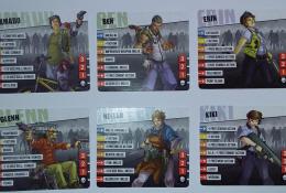 Chronicles Survivors - Karty přeživších (Amado, Ben, Erin, Glenn, Hellen, Kiki)
