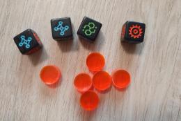 Power ( oranžová) + scientific pursuit cubes ( kostky)