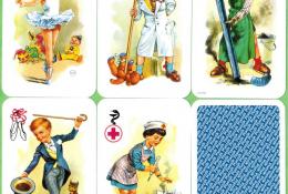 Výběr z karet (edice Děti) – vpravo Černý Petr + rubová strana