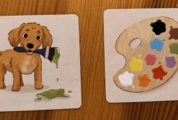 Speciální hrací karty - štěňátko Toffy a paleta