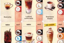 Kávové nápoje (výběr z celkem 80 karet objednávek)