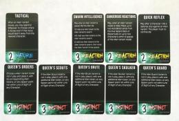 Přídavné karty hráče za Alieny. (Týká se ovlivnění hry speciálů.)
