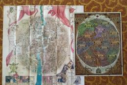 Porovnání hrací desky s oficiální mapou Terryho Pratchetta.