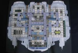 Vesmírná loď Nostromo se vzduchotechnikou