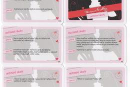 Ukázka karet intimních úkolů