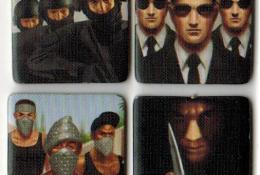 Žetony (shora zleva): zásahovka, federální agenti, Street Punk, vrah
