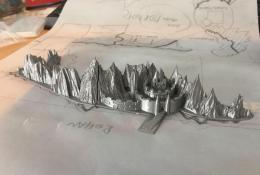 Helm's deep a White mountains, 3D print - dalsia hra ktorej sa budem v 3D tvorbe venovat,.