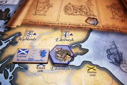 Herní mapa, detail, Edinburgh v obležení Skotů