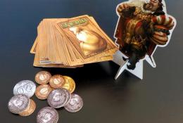 Mince, karty zboží a šerif