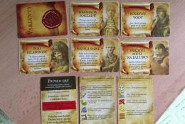 Některé z variant hry, přehledové karty