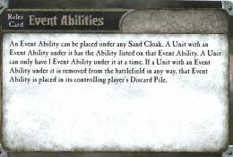 Sand Cloacks - pravidla pro Event abilities