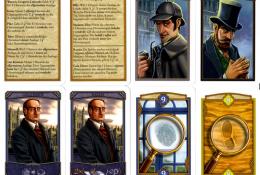 Prehľadová karta, Sherlock, Moriarty, Mycroft, dôkazy
