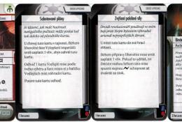 Kampaňové karty (CZ překlad): nasazovací karta postavy, karty imperiální agendy