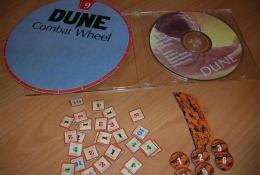 Žetony, kola soubojů + originál CD Dune od Avalonu