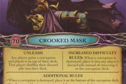 Velká karta Nemesis - Crooked Mask (líc)