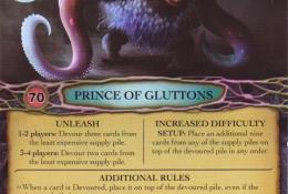 Velká karta Nemesis - Prince of Gluttons (líc)