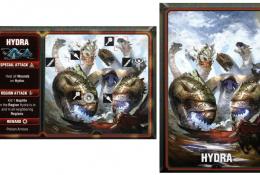 Velká karta nestvůry - Hydra (a její rub)