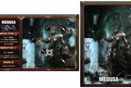 Velká karta nestvůry - Medúza (a její rub)