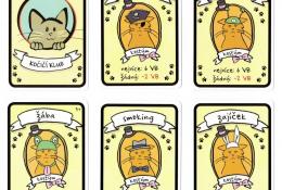 Ukázka karet kočičích kostýmů
