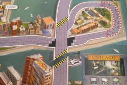 Detail části herního plánu (most ve výstavbě v Chicagu)