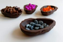 Ořechové mističky na suroviny (3D tisk)