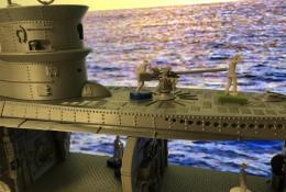 UBoat VIIC 3D print ponorky - konrola horizontu