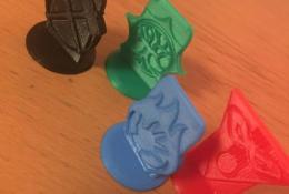 Player tokens (3D print) - nahradzuje papierove stojanceky.