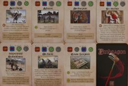 Ukázka karet, které určují pořadí hráčů a speciální události.