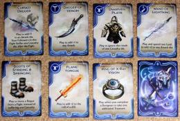 Karty magických předmětů, včetně rubu