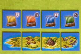 Kartičky ostrovů a lodí