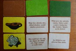 kartičky předmětů - nejjednodušší obrázky a pak obtížnosti s otázkami